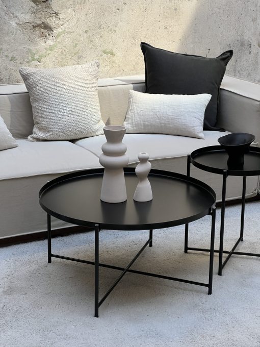 Mesa Baja Tray Grande Black Matt - Imagen 2